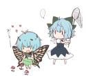 __cirno_and_eternity_larva_touhou_drawn_by_kuromam