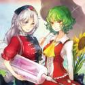 __kazami_yuuka_and_yagokoro_eirin_touhou_drawn_by_