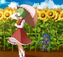 __cirno_and_kazami_yuuka_touhou_drawn_by_sasaki_sa