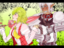 __kazami_yuuka_and_buront_touhou_and_3_more_drawn_